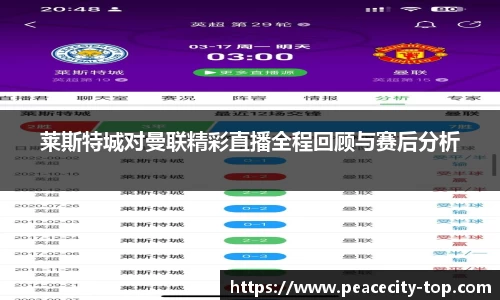 莱斯特城对曼联精彩直播全程回顾与赛后分析