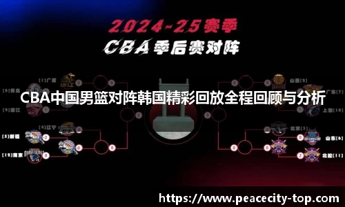 CBA中国男篮对阵韩国精彩回放全程回顾与分析